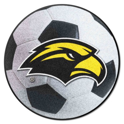 Fan Mats  LLC Southern Miss Golden Eagles Soccer Ball Mat White