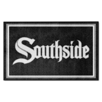 Fan Mats  LLC Chicago White Sox 4x6 Rug Black