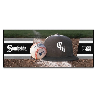 Fan Mats  LLC Chicago White Sox Baseball Runner Black