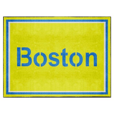 Fan Mats  LLC Boston Red Sox 8x10 Rug Yellow