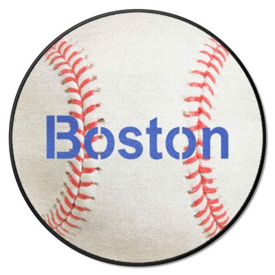 Fan Mats  LLC Boston Red Sox Baseball Mat White