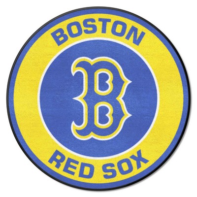 Fan Mats  LLC Boston Red Sox Roundel Mat Yellow