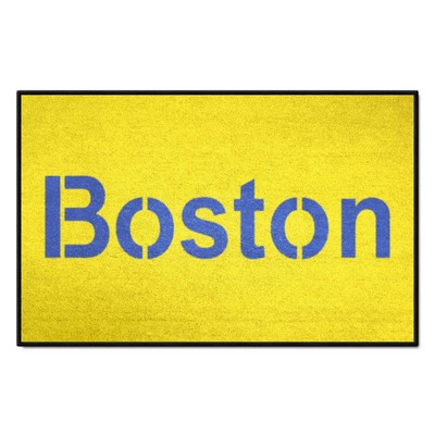 Fan Mats  LLC Boston Red Sox Starter Mat Yellow