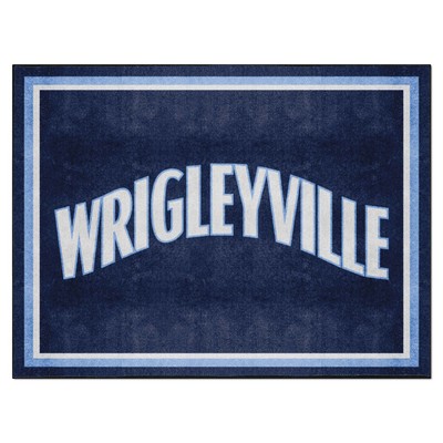 Fan Mats  LLC Chicago Cubs 8x10 Rug Blue