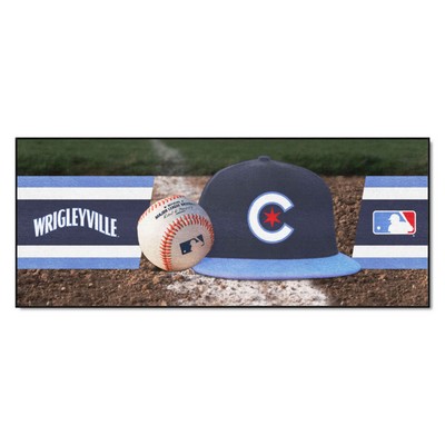 Fan Mats  LLC Chicago Cubs Baseball Runner Blue