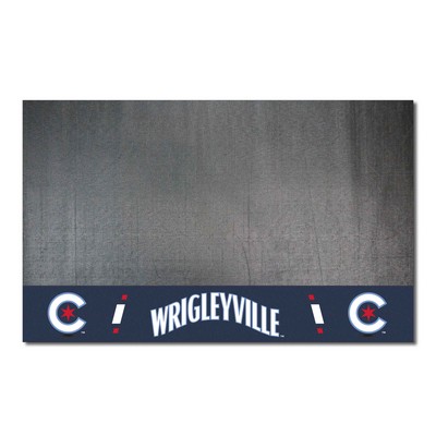 Fan Mats  LLC Chicago Cubs Grill Mat Black