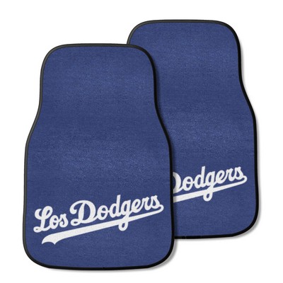 Fan Mats  LLC Los Angeles Dodgers 2-pc Carpet Car Mat Set Blue