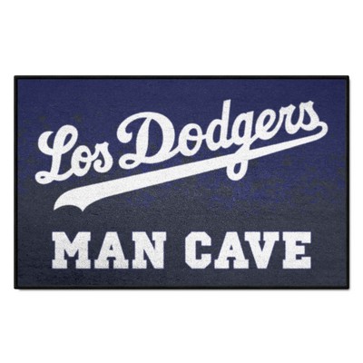 Fan Mats  LLC Los Angeles Dodgers Starter Mat Man Cave Blue