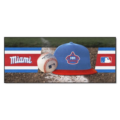 Fan Mats  LLC Miami Marlins Baseball Runner Red