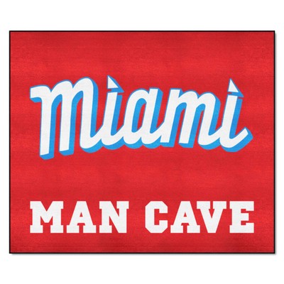 Fan Mats  LLC Miami Marlins Tailgater Mat Man Cave Red