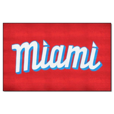 Fan Mats  LLC Miami Marlins Ulti-Mat Red