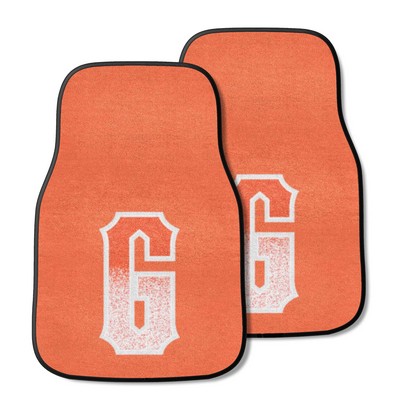 Fan Mats  LLC San Francisco Giants 2-pc Carpet Car Mat Set Orange