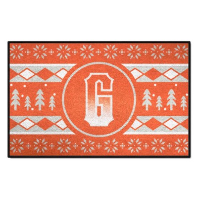 Fan Mats  LLC San Francisco Giants Starter Mat Holiday Sweater Orange