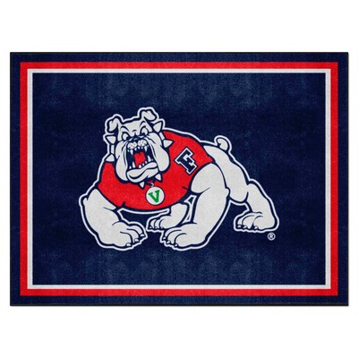 Fan Mats  LLC Fresno State Bulldogs 8x10 Rug Navy