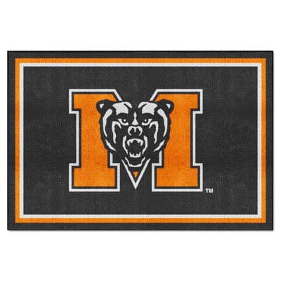 Fan Mats  LLC Mercer Bears 5x8 Rug Black