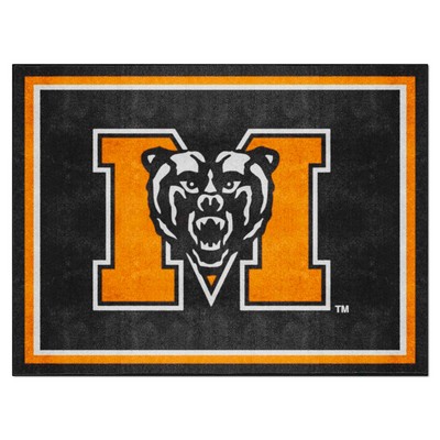 Fan Mats  LLC Mercer Bears 8x10 Rug Black