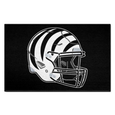 Fan Mats  LLC Cincinnati Bengals Starter Mat Black