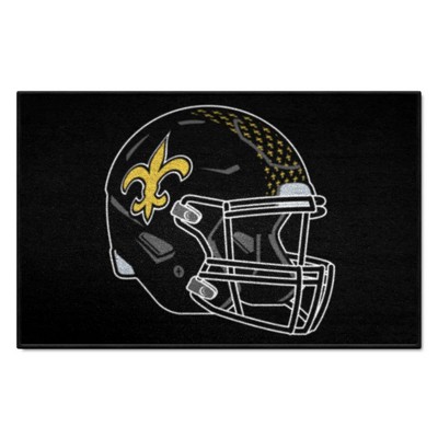 Fan Mats  LLC New Orleans Saints Starter Mat Retro Black