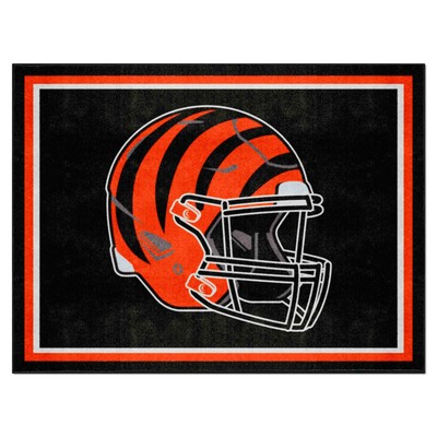 Fan Mats  LLC Cincinnati Bengals 8x10 Rug Black