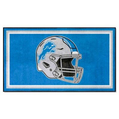 Fan Mats  LLC Detroit Lions 3x5 Rug Blue