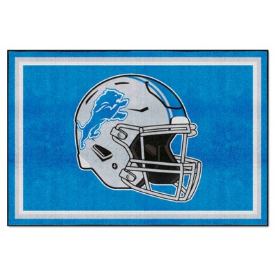 Fan Mats  LLC Detroit Lions 5x8 Rug Blue