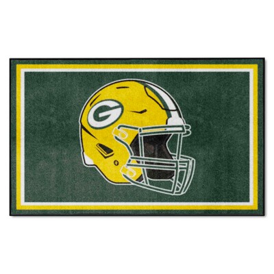 Fan Mats  LLC Green Bay Packers 4x6 Rug Green