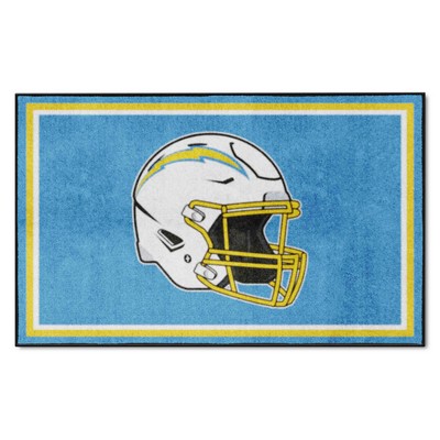 Fan Mats  LLC Los Angeles Chargers 4x6 Rug Blue