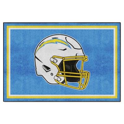 Fan Mats  LLC Los Angeles Chargers 5x8 Rug Blue