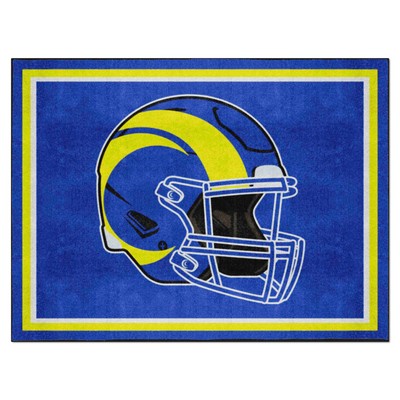 Fan Mats  LLC Los Angeles Rams 8x10 Rug Blue