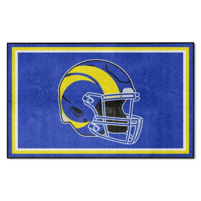 Fan Mats  LLC Los Angeles Rams 4x6 Rug Blue