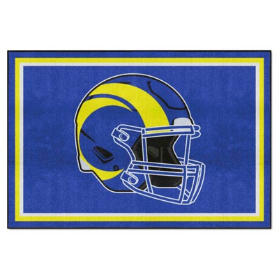 Fan Mats  LLC Los Angeles Rams 5x8 Rug Blue