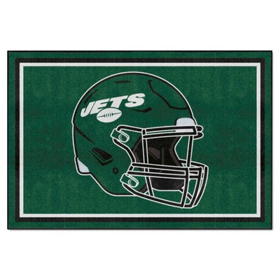 Fan Mats  LLC New York Jets 5x8 Rug Green