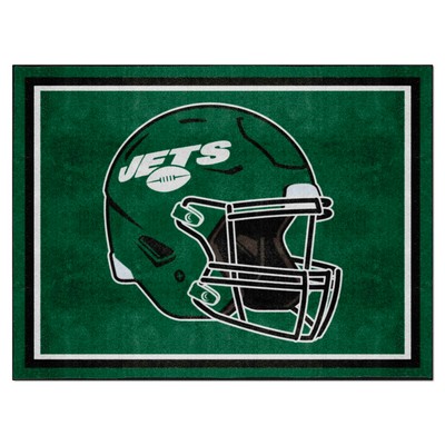 Fan Mats  LLC New York Jets 8x10 Rug Green