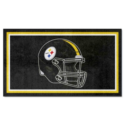 Fan Mats  LLC Pittsburgh Steelers 3x5 Rug Black