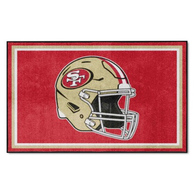 Fan Mats  LLC San Francisco 49ers 4x6 Rug Red