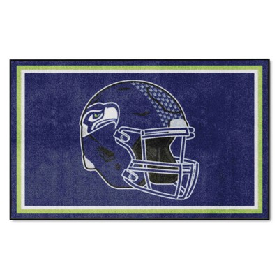 Fan Mats  LLC Seattle Seahawks 4x6 Rug Navy