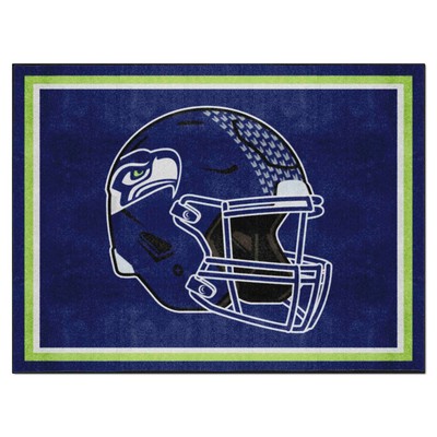 Fan Mats  LLC Seattle Seahawks 8x10 Rug Navy