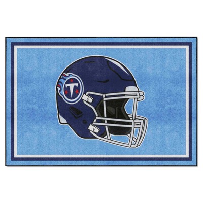 Fan Mats  LLC Tennessee Titans 5x8 Rug Blue