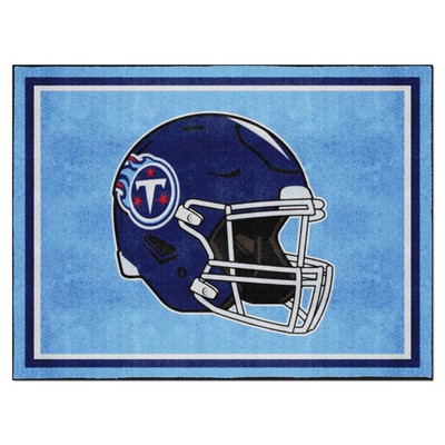 Fan Mats  LLC Tennessee Titans 8x10 Rug Blue