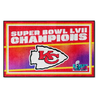 Fan Mats  LLC Kansas City Chiefs 4x6 Rug Red