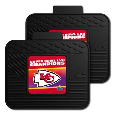 Fan Mats  LLC Kansas City Chiefs 2 Utility Mats Black