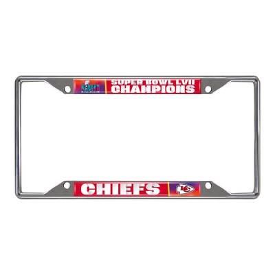 Fan Mats  LLC Kansas City Chiefs License Plate Frame Red