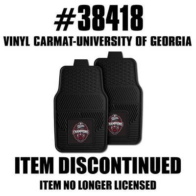 Fan Mats  LLC Georgia Bulldogs 2-pc Vinyl Car Mat Set Black