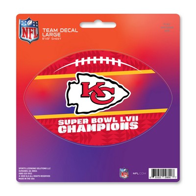 Fan Mats  LLC Kansas City Chiefs Large Decal Red