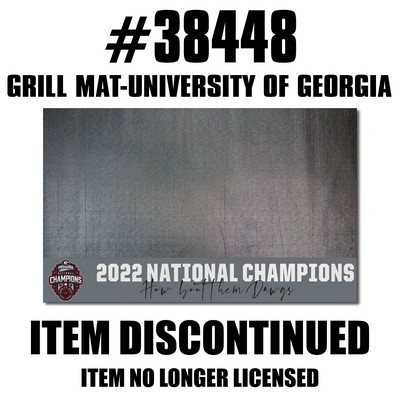 Fan Mats  LLC Georgia Bulldogs Grill Mat Black