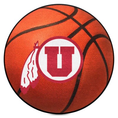 Fan Mats  LLC Utah Utes Basketball Mat Orange