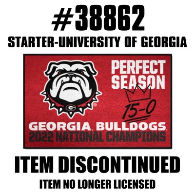 Fan Mats  LLC Georgia Bulldogs Starter Mat Dynasty Red