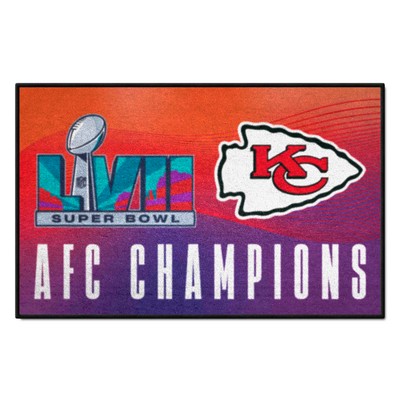 Fan Mats  LLC Kansas City Chiefs Starter Mat AFC Champions Red