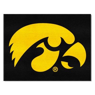 Fan Mats  LLC Iowa Hawkeyes All-Star Mat Black