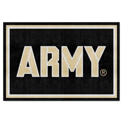 Fan Mats  LLC Army West Point Black Knights 5x8 Rug Black